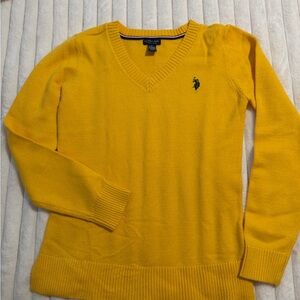U.S. Polo Assn. Yellow V-Neck Sweater